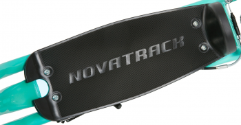 Самокат для детей Novatrack STAMP N4, дропаут, зеленый
