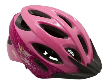 Шлем велосипедный Etto bernina princess. цвет: розовый. размер: s/m (52-57см)