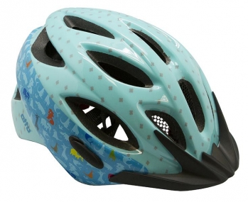 Шлем велосипедный Etto bernina animal turkis, цвет: голубой. размер: xs (46-51см)