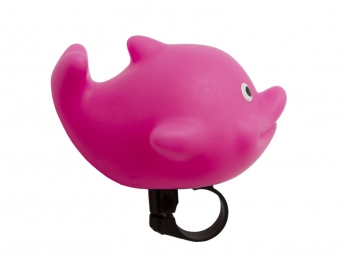 Клаксон-игрушка FY-C28 Розовый дельфин. Комплектация: крепление на ""руль.