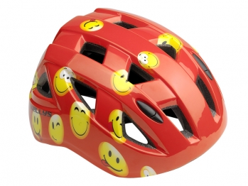 Шлем детский KELLYS SMARTY. Цвет: красный. Рисунок: смайлик. Размер: S ""(51-54см)