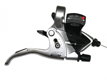 Shimano шифтер/тормозная ручка st-m570-s lx правая 9 скоростей, чёрный/серебристый