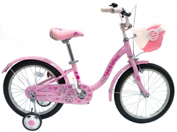 детский велосипед gravity doggie, диаметр колес: 18", цвет: розовый