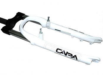 Велосипедная вилка RST CAPA 24" T, белая, пружинно-эластомерная