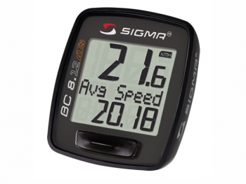 Велокомпьютер Sigma topline bc 8.12 ats. беспроводной. функции: скорость текущая, ""средняя, максимальная; расстояние за день, общее; время в пути за день, общее; часы. цвет ""чёрный