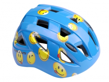 Шлем детский KELLYS SMARTY. Цвет: синий. Рисунок: смайлик. Размер: M (54-""58см)