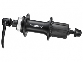 SHIMANO Втулка задняя FH-RM35 ALTUS, 36H, 8/9/10 скоростей, под диск, CENTER LOCK, OLD:135мм, ось:146мм, эксцентрик:170мм, чёрная