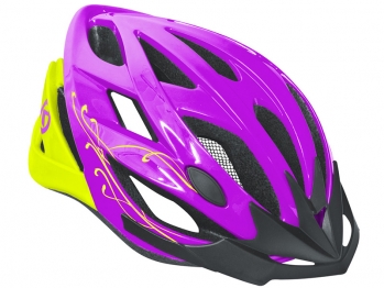KELLYS Шлем DIVA фиолетовый/салатовый, S/M ( 56-58cm)