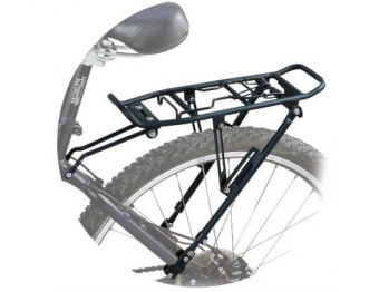 Багажник для велосипеда Massload cl-522-1, 24"-28", алюминий, под дисковый тормоз, телескопические стойки d:10,2мм, чёрный