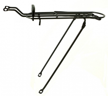 Багажник для велосипеда Багажник je-125, 26", сталь, одинарная стойка, с пружиной, чёрный