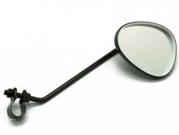Зеркало CL-105-1-L, 3-7/8"X2-1/2", чёрное, пластик-сталь.
