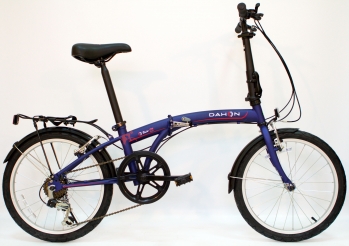 Складной велосипед Dahon Suv D6 синий, 6 скоростей, колеса 20