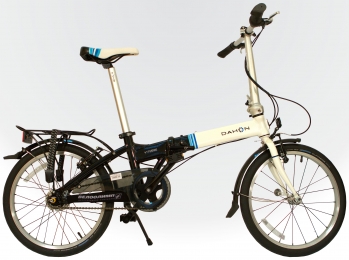 Складной велосипед Dahon Vitesse i7 черно-белый 7 скоростей, колеса 20