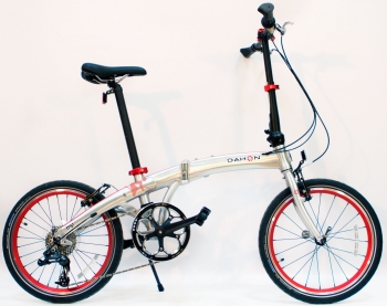 Складной велосипед Dahon Mu D8 серый 8 скоростей, колеса 20