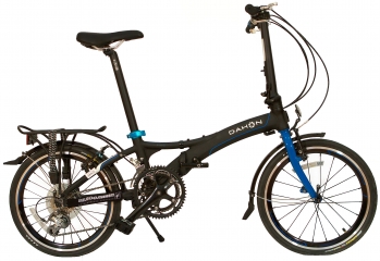 Складной велосипед Dahon Visc D18 черный 18 скоростей, колеса 20
