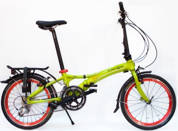 Складной велосипед Dahon Visc D18 салатовый 18 скоростей, колеса 20