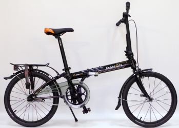 Складной велосипед Dahon Speed Uno черный 1 скорость, колеса 20