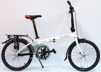 Складной велосипед Dahon Speed Uno белый 1 скорость, колеса 20
