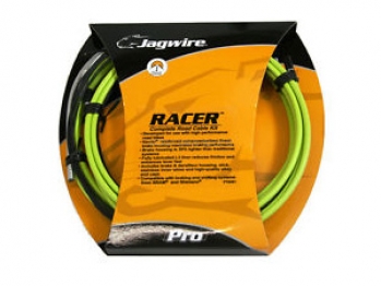 Комплект тросов с оплётками (скоростные + тормозные) JAGWIRE RCK003 Racer для шоссейного в-да, цвет зелёный