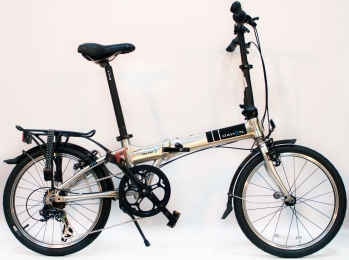 Складной велосипед Dahon Mariner D7 серебристый 7 скоростей, колеса 20