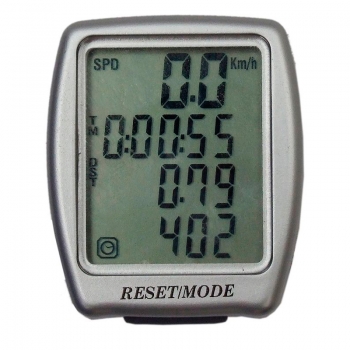 Велокомпьютер as-408 проводной. 8 функций: скорость /режим сканирования /время /""пройденное расстояние/одометр /максимальная скорость /средняя скорость /часы