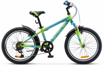 Подростковый велосипед Stels Pilot 230 Boy ALU, колеса 20, зелёный