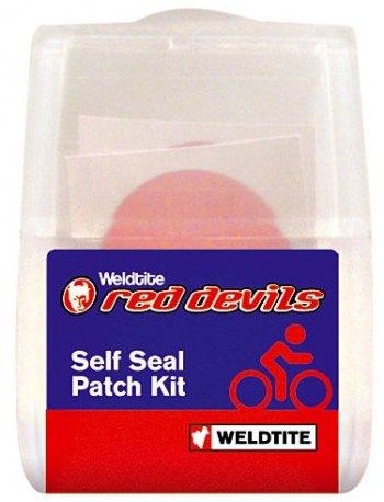 WELDTITE Аптечка RED DEVIL, 6 круглых суперзаплаток-самоклеек, шкурка, блистер (Англия)