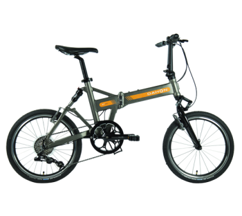 Складной велосипед Dahon Jet D9 серый, 9 скоростей, колеса 20