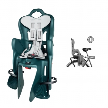 BELLELLI Сидение заднее B-One Clamp FOREST LUX, до 22кг