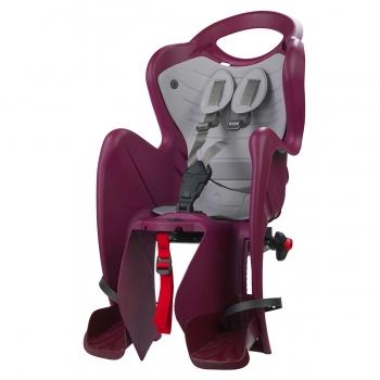 BELLELLI Сидение заднее Mr Fox Clamp  PLUM LUX, до 22кг