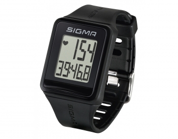 Часы спортивные SIGMA SPORT iD.GO: пульсометр, секундомер, часы. Цвет: черный