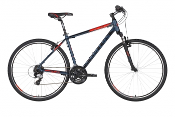 Гибридный велосипед Kellys Cliff 30 синий-красный, рост: M