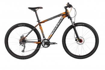 Горный велосипед Kellys Spider 30 27,5" черно-оранжевый, размер рамы: 15,5
