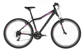 Горный велосипед Kellys Vanity 20 27.5" черно-розовый, размер рамы: 19