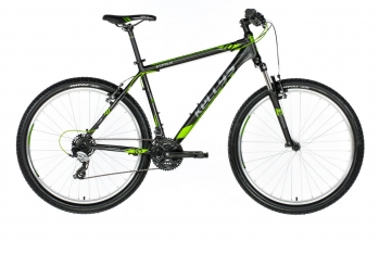 Горный велосипед Kellys Viper 10 26" черно-зеленый, размер рамы: 15.5