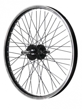 Колесо 20x1.75 BMX заднее одинар.обод 48T ось 14мм, чёр.