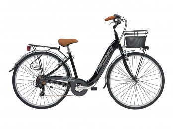 Комфортный велосипед Adriatica Relax 28", черный, 6 скоростей, размер рамы: 450мм (18)