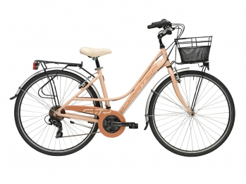 Комфортный велосипед Adriatica Sity 3 , Lady, бежевый, 18 скоростей, размер рамы: 450мм (18)