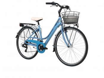 Комфортный велосипед Adriatica Sity 3 Lady, голубой, 6 скоростей, размер рамы: 450мм (18)