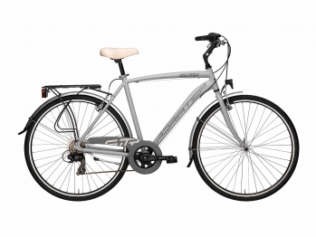 Комфортный велосипед Adriatica Sity 3 Man, серый, 18 скоростей, размер рамы: 550мм (21)