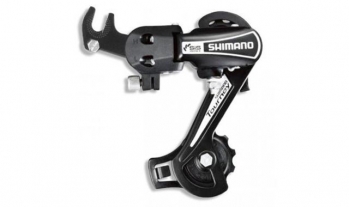 Перек-ль задний Shimano Tourney, TY21-B, GS, 6ск., крепление на ось, черн, б/уп.