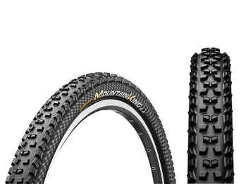 Покрышка Continental Mountain King II 27.5 x 2.4, чёрный/чёрный Skinwall, складная