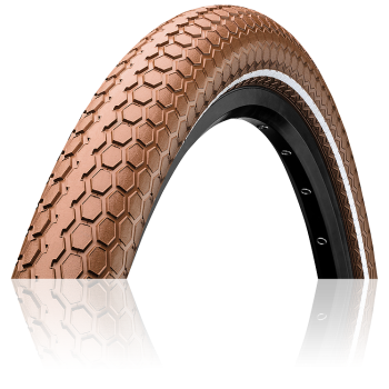 Покрышка Continental RIDE Cruiser 26 x 2,0 (50-559) коричнев./коричнев. Reflex, 3/180TPI, Extra Puncture Belt