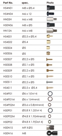 Прокладка O-ring 6X1(DOT4) для AVID / BENGAL / HAYES арт. ZTB20800
