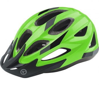 Шлем KELLYS JESTER подростковый для MTB-XC, зелёный, 52-57см. 13 больших вентиляционных отверстий, антибактериальные внутренние вставки, съёмный козырёк