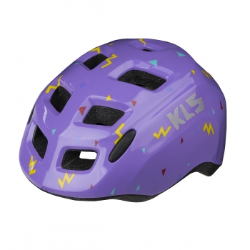 Шлем KLS ZIGZAG фиолетовый S (49-53см). 8 вент. отверстий, светоотражающие стикеры