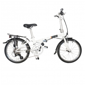 Складной велосипед Dahon Boardwalk D8, рама 4130 Cro-Mo, колёса 20", 8 скоростей Цвет белый