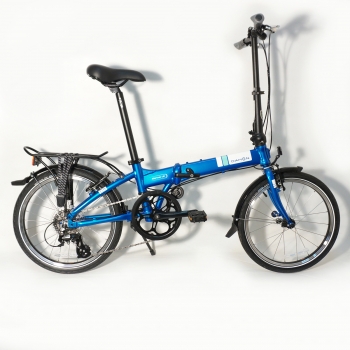 Складной велосипед Dahon Mariner D8, рама алюминиевая, колёса 20", 8 скоростей. Цвет синий
