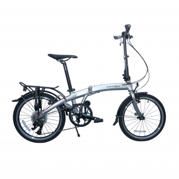 Складной велосипед Dahon Mu D9, рама алюминиевая, колёса 20", 9 скоростей Цвет: серый
