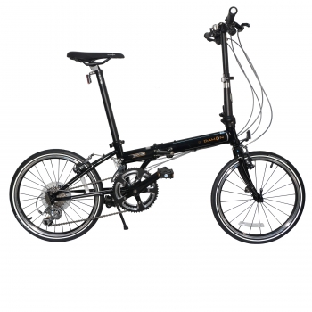 Складной велосипед Dahon Speed D18, рама алюминиевая, колёса 20, насос, 18 скоростей, Цвет черный